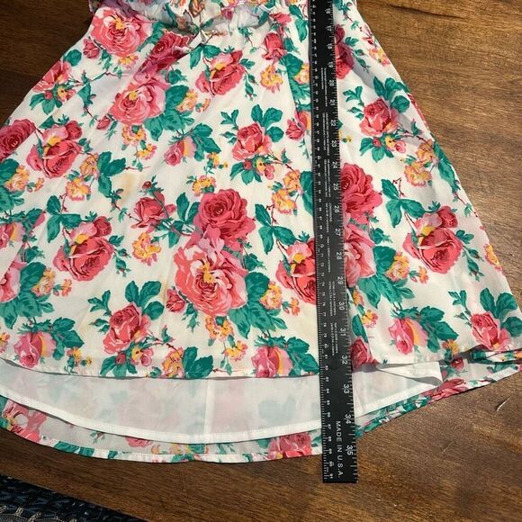 For Love And Lemons Imogen Floral Puff Sleeve Mini Dress - Picture 9 of 9